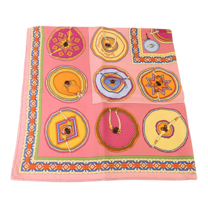 HERMES 絲質Belles Du Mexique 90x90絲巾-4