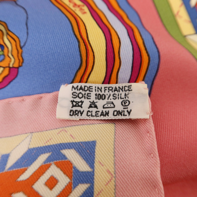 HERMES 絲質Belles Du Mexique 90x90絲巾-7