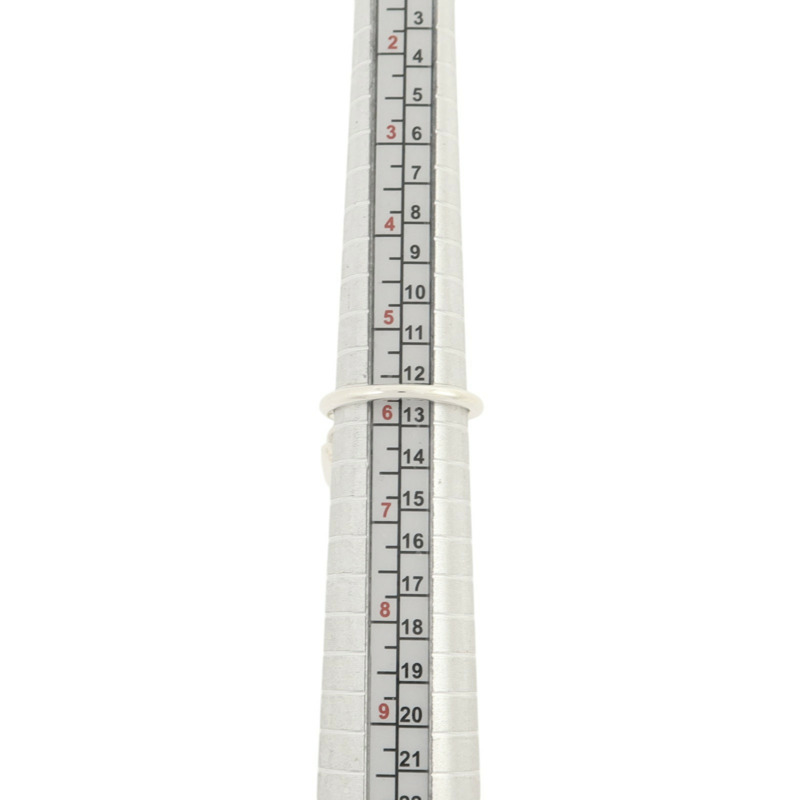 HERMES 925純銀Kelly Cadenas Ring戒指US#5.75/Hermes#52-6