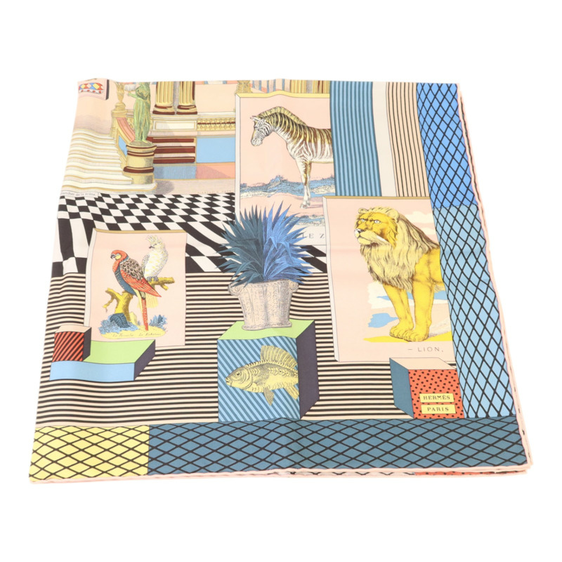 HERMES 絲質Scarf 90x90Scarf絲巾-1