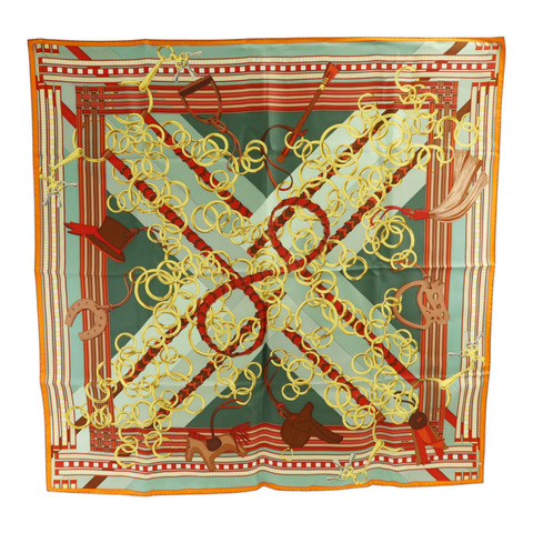 HERMES 【Hermes Fair】絲質Scarf 90x90絲巾