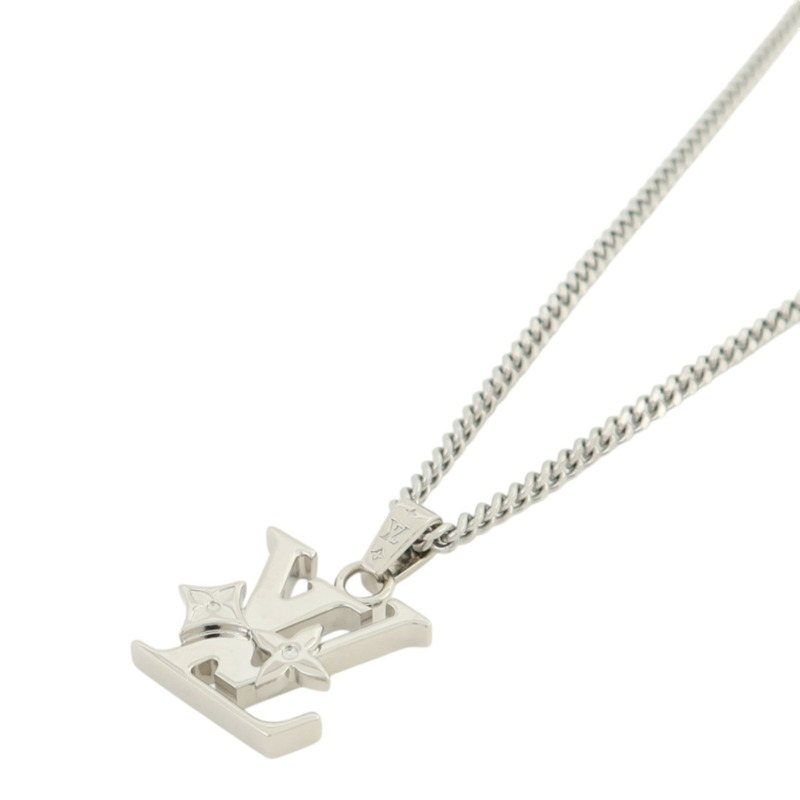 LOUIS VUITTON 金屬Monogram Row Pendant項鍊-2