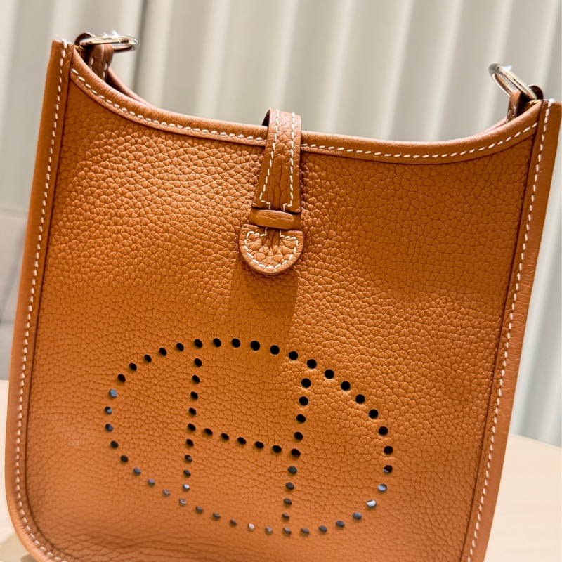 Hermès Evelyne 16 TPM 金棕色｜Cavale帆布肩帶｜全新未使用-2
