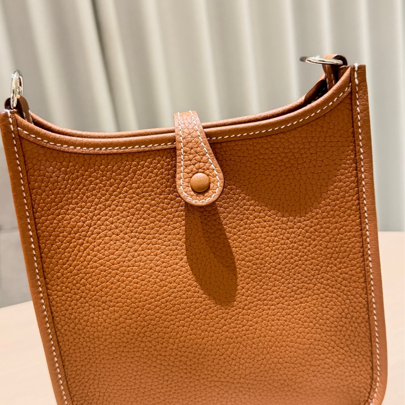 Hermès Evelyne 16 TPM 金棕色｜Cavale帆布肩帶｜全新未使用-6