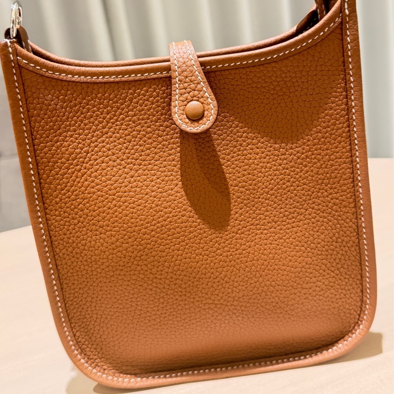 Hermès Evelyne 16 TPM 金棕色｜Cavale帆布肩帶｜全新未使用-10