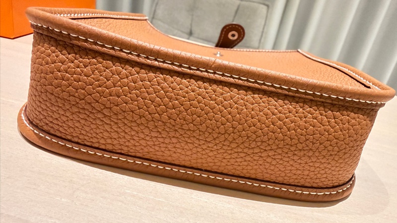 Hermès Evelyne 16 TPM 金棕色｜Cavale帆布肩帶｜全新未使用-11