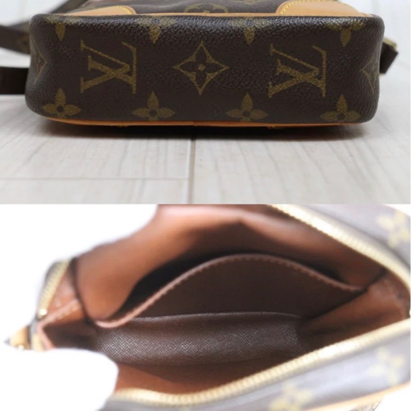 「JL精品代購」9新 LV 老花豎版相機包-7