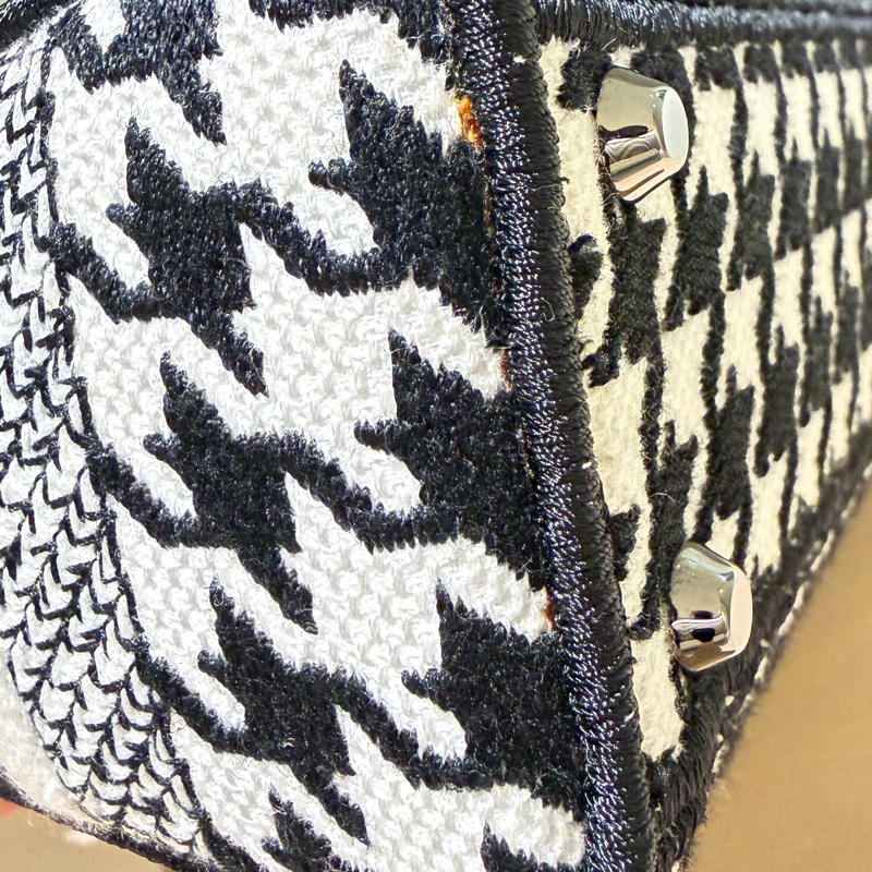 Dior Lady Dior Mini 千鳥格｜黑白經典款｜手提斜背｜9成新-8