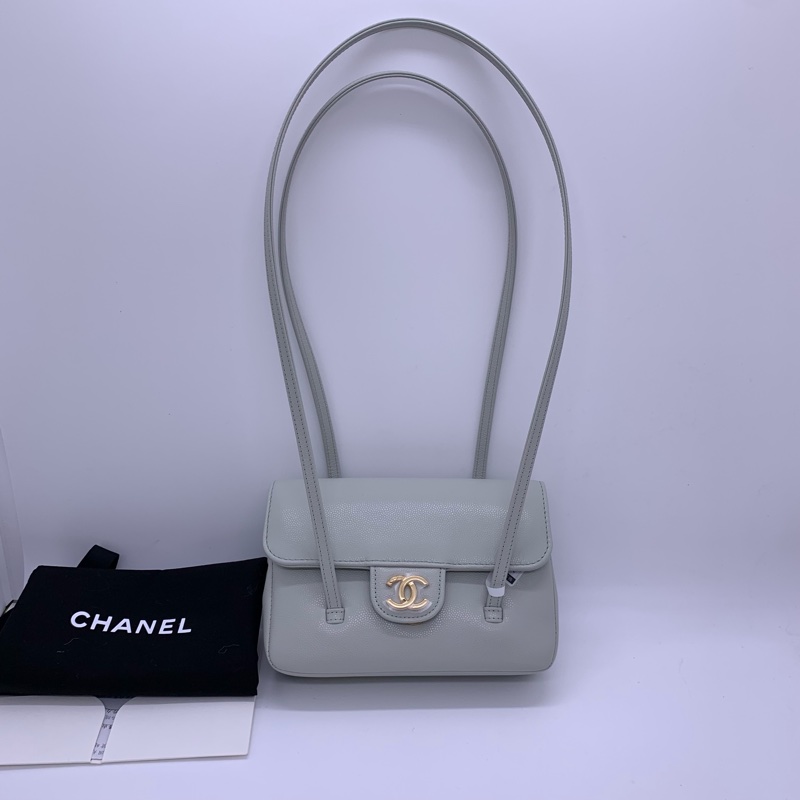 Chanel/香奈兒 preppy coco mini腋下包-1