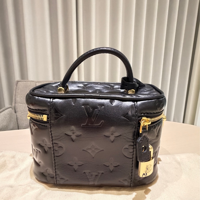 Louis Vuitton Vanity PM 黑色壓紋｜全新未使用｜手提斜背-3