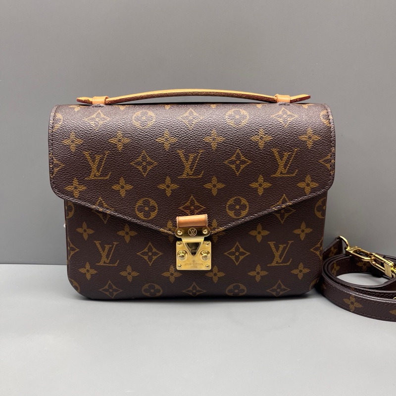 LV路易威登 97新 老花拼皮Metis郵差包 芯片款 尺寸25*18-0