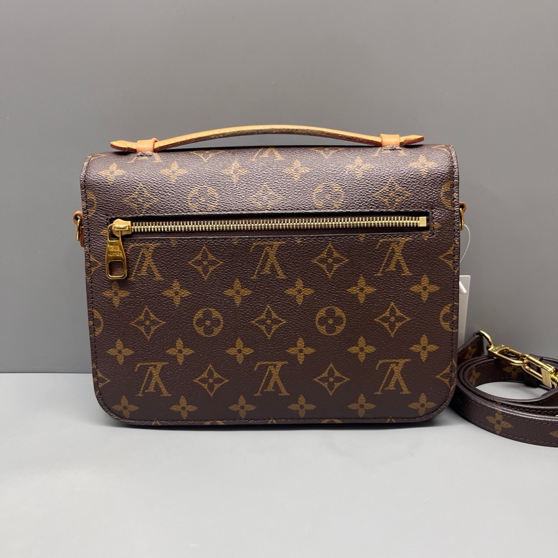 LV路易威登 97新 老花拼皮Metis郵差包 芯片款 尺寸25*18-1