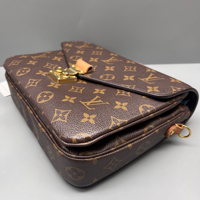 LV路易威登 97新 老花拼皮Metis郵差包 芯片款 尺寸25*18-4