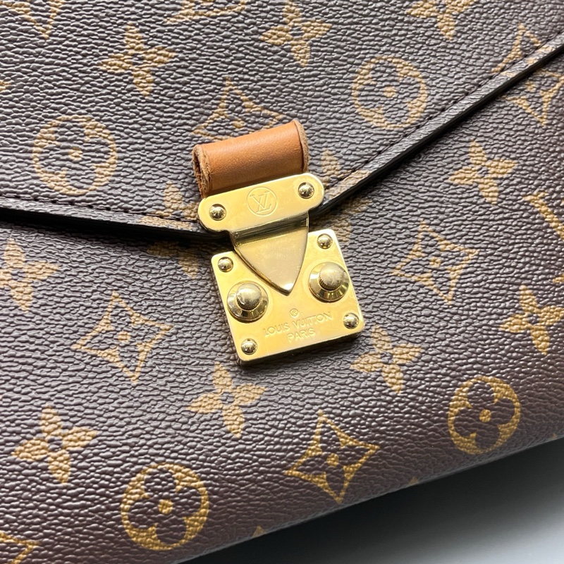 LV路易威登 97新 老花拼皮Metis郵差包 芯片款 尺寸25*18-5