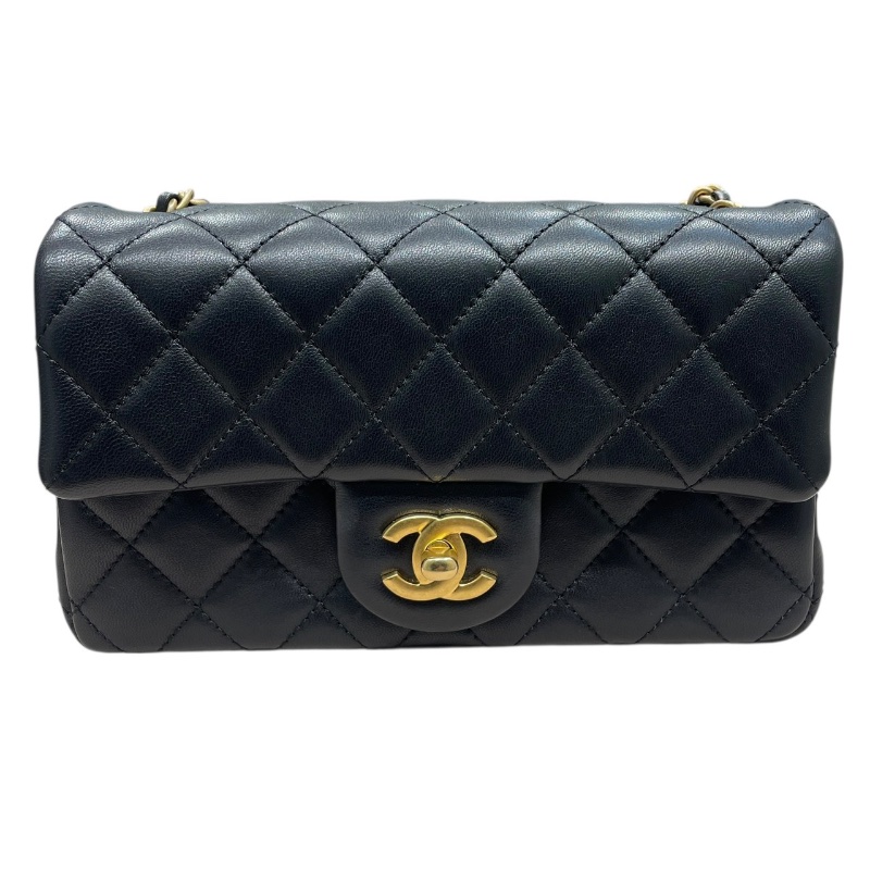 CHANEL 香奈兒 AS1787 MINI MATELASSE CF20 金球包 羊皮 黑色 金釦-1