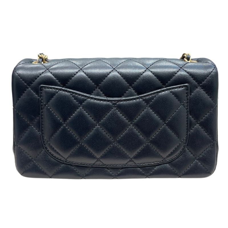 CHANEL 香奈兒 AS1787 MINI MATELASSE CF20 金球包 羊皮 黑色 金釦-2