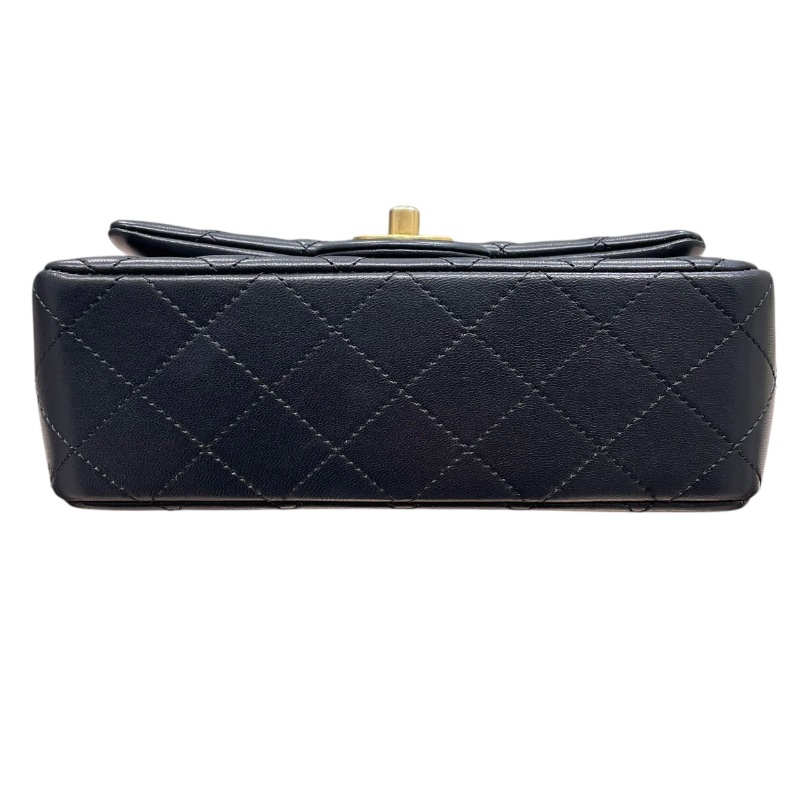 CHANEL 香奈兒 AS1787 MINI MATELASSE CF20 金球包 羊皮 黑色 金釦-5