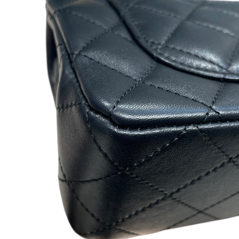 CHANEL 香奈兒 AS1787 MINI MATELASSE CF20 金球包 羊皮 黑色 金釦-8