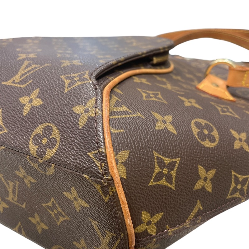 LOUIS VUITTON 路易威登 M51128 ELLIPSE MM 中號貝殼包 PVC帆布 老花 棕色 金釦-6