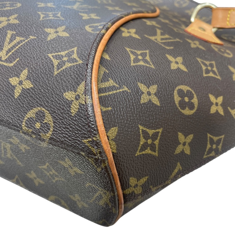 LOUIS VUITTON 路易威登 M51128 ELLIPSE MM 中號貝殼包 PVC帆布 老花 棕色 金釦-8