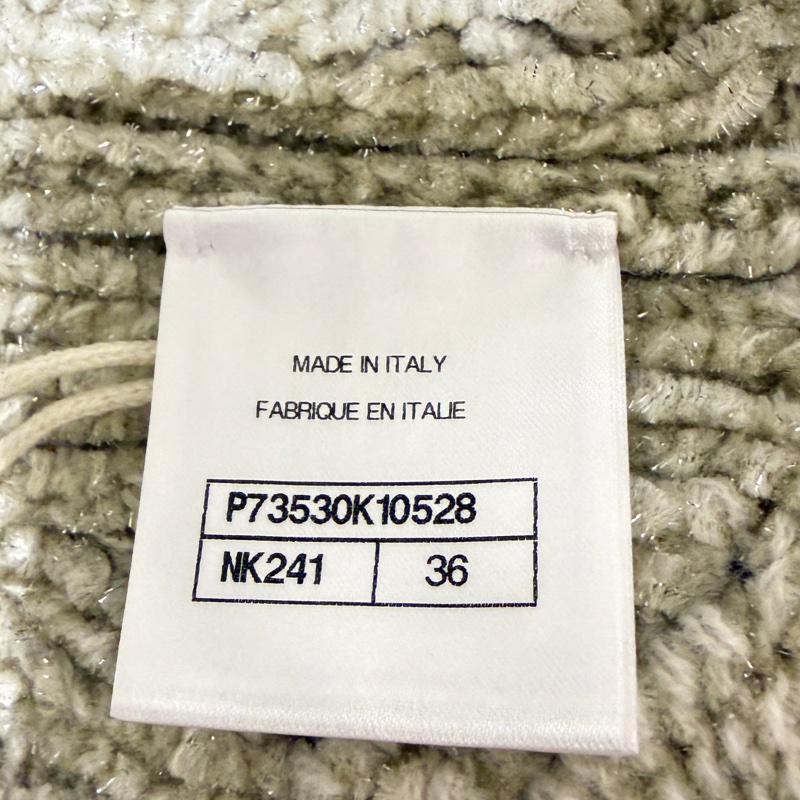 Chanel 香奈兒 針織背心｜米色粉線條｜金釦Logo｜9成新｜氣質百搭款-12