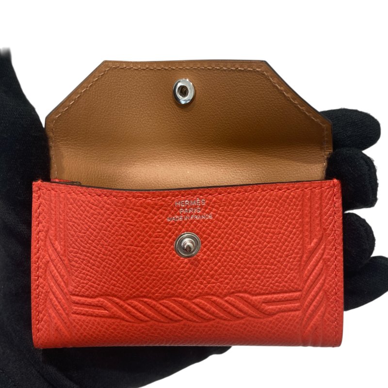 HERMES KELLY POCKET 腰包 橘紅色-10