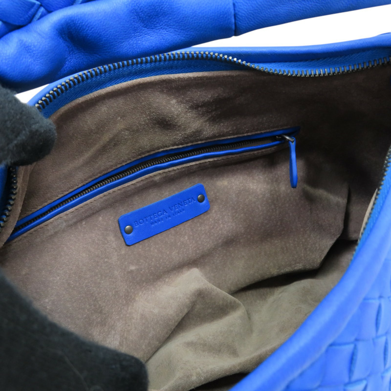 藍色 編織羊皮 Veneta Hobo 手提包【BOTTEGA VENETA BV 寶緹嘉】-4