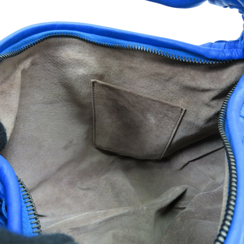 藍色 編織羊皮 Veneta Hobo 手提包【BOTTEGA VENETA BV 寶緹嘉】-5