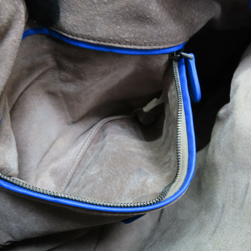 藍色 編織羊皮 Veneta Hobo 手提包【BOTTEGA VENETA BV 寶緹嘉】-6