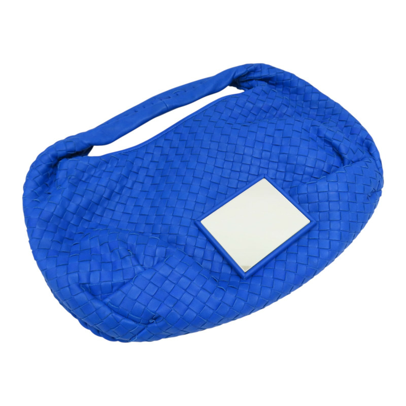 藍色 編織羊皮 Veneta Hobo 手提包【BOTTEGA VENETA BV 寶緹嘉】-11