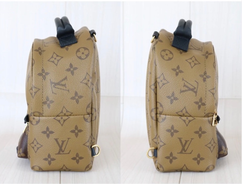 「JL精品代購」98新 LV 老花 拼色雙肩小書包-4