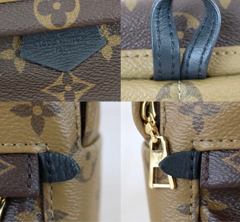 「JL精品代購」98新 LV 老花 拼色雙肩小書包-13