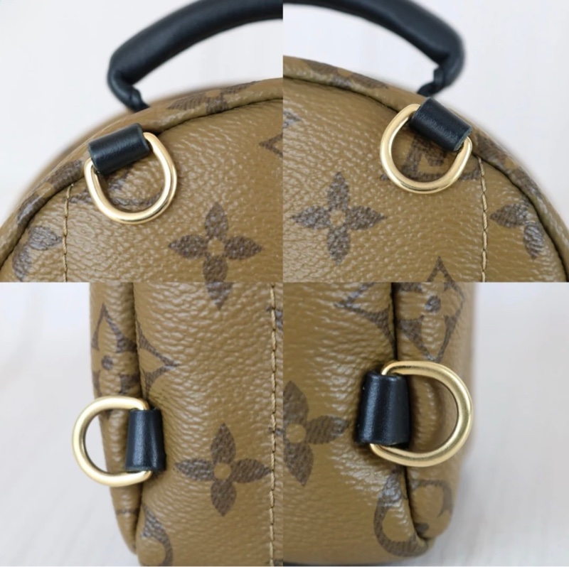 「JL精品代購」98新 LV 老花 拼色雙肩小書包-14