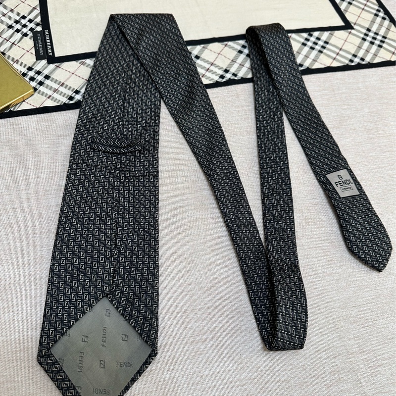 FENDI 滿版老花領帶-8