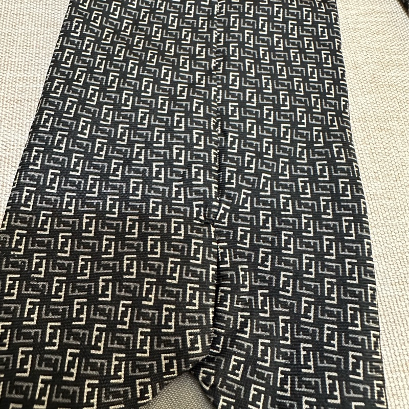 FENDI 滿版老花領帶-9