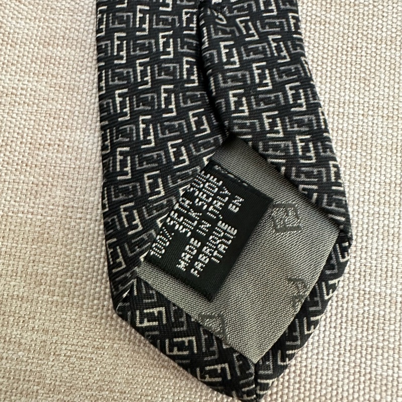 FENDI 滿版老花領帶-12