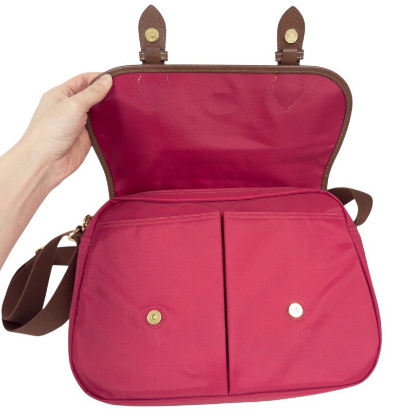 LONGCHAMP 法國製 斜揹袋-18