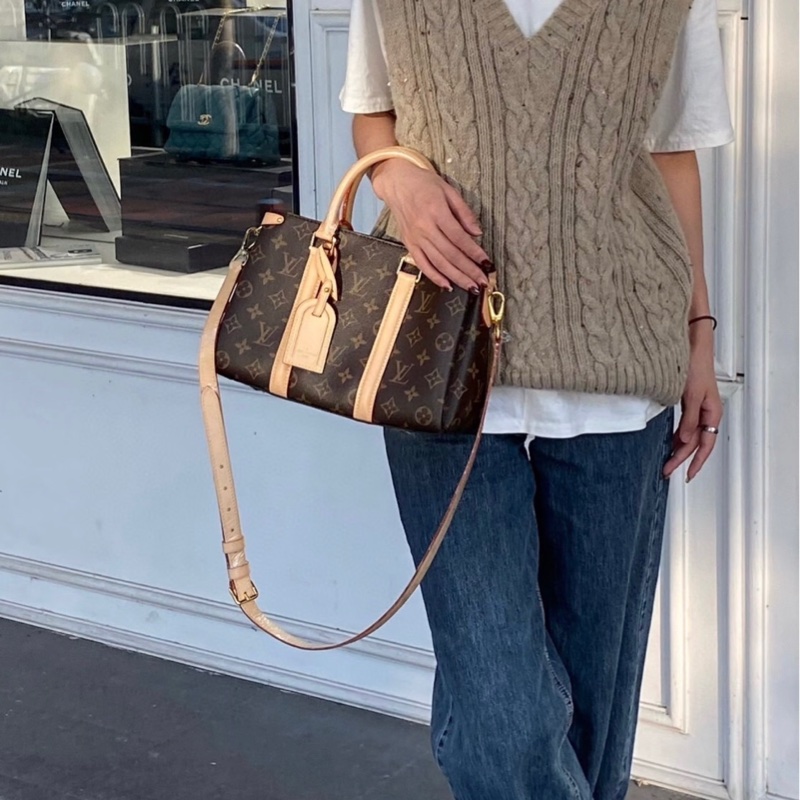 「JL精品代購」極新 LV Soufflot 新款蒙田bb ic芯片款-1