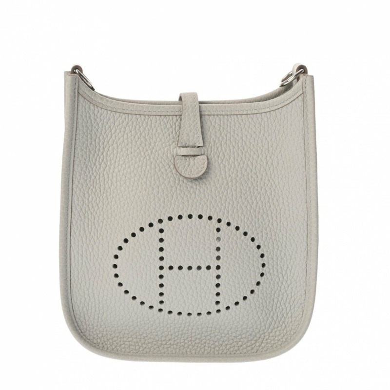 愛馬仕 Evelyne TPM 亞馬遜珍珠灰 C 字印記(約 2018 年)女士 Taurillon Clemence 單肩包 A 級二手 Ginzo-1