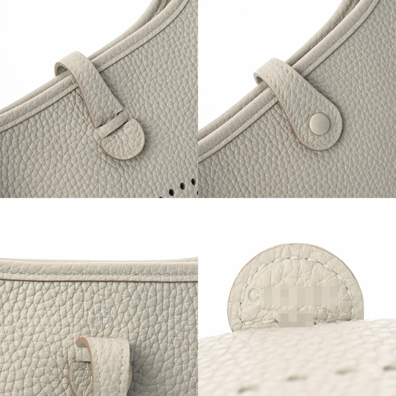 愛馬仕 Evelyne TPM 亞馬遜珍珠灰 C 字印記(約 2018 年)女士 Taurillon Clemence 單肩包 A 級二手 Ginzo-9