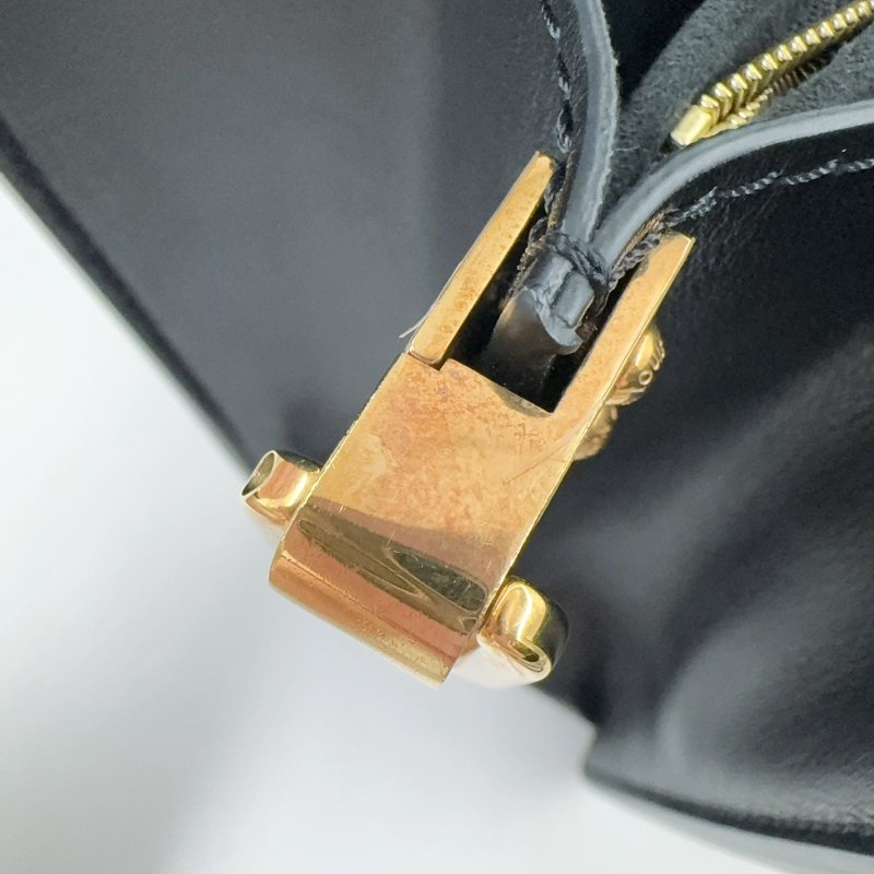 LV黑色金釦epi牛皮達芙妮MM肩側背包 M56141-29