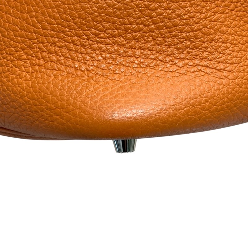 HERMES 愛馬仕 PICOTIN LOCK MM TC皮革 橘色 銀扣-7