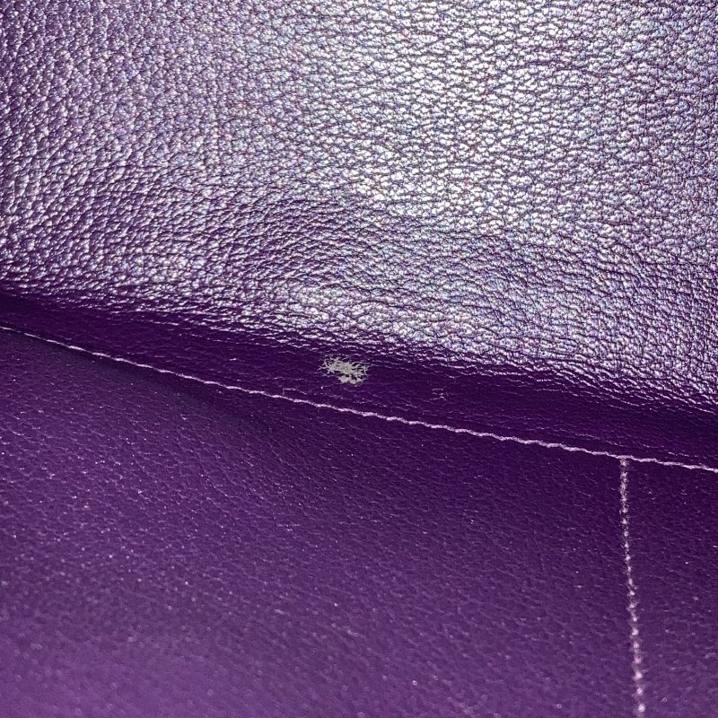 HERMES 愛馬仕 KELLY 32 凱莉包 EPSOM 深紫色 外縫 銀釦-8
