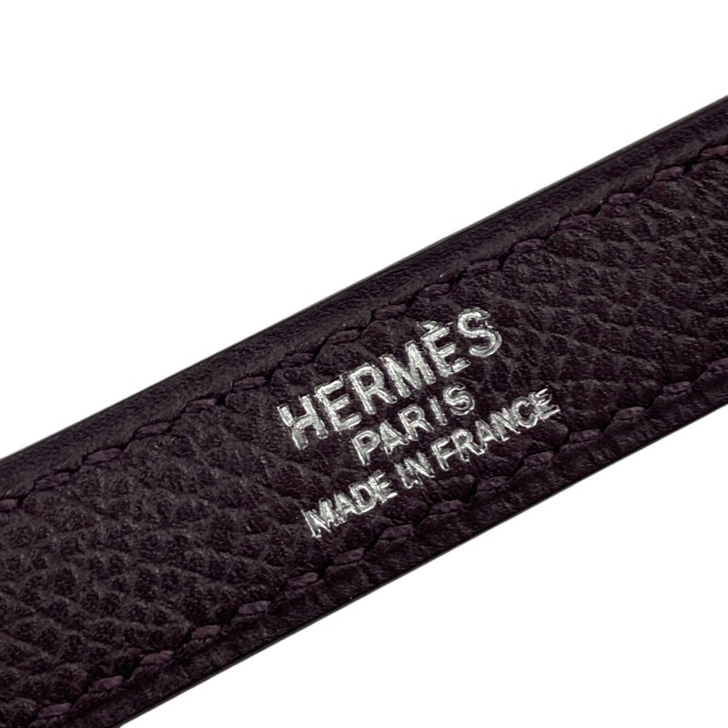 HERMES 愛馬仕 KELLY 32 凱莉包 EPSOM 深紫色 外縫 銀釦-18