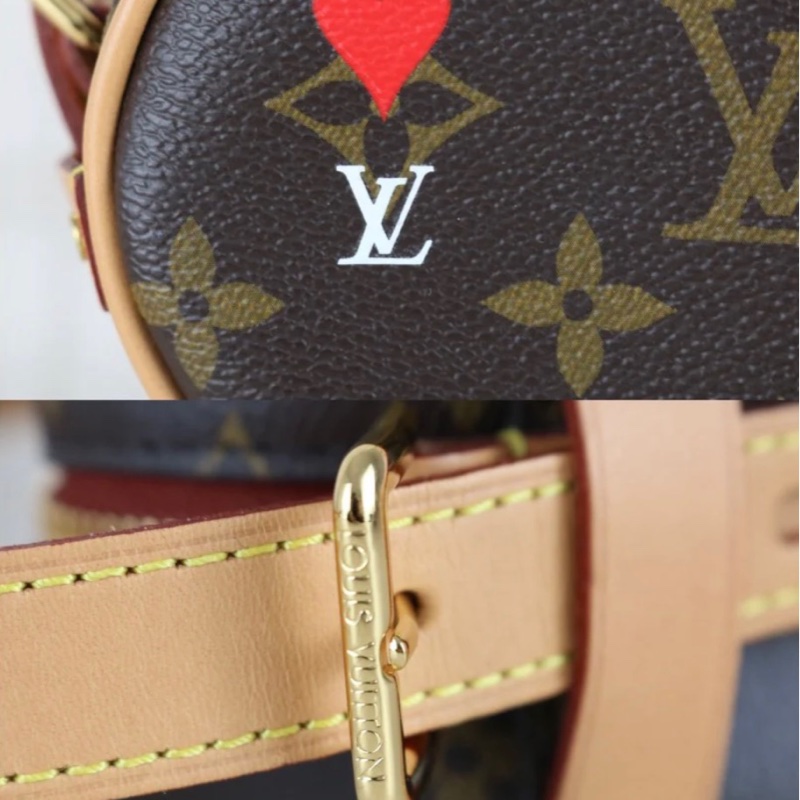 「JL精品代購」98新 LV 老花 愛心斜背包-8