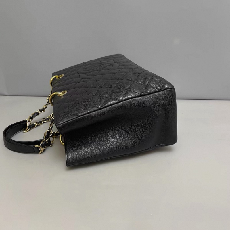 Chanel香奈兒 黑金魚子醬皮GST-2