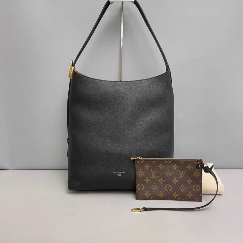 LV路易威登 黑色牛皮lowkey中號hobo芯片-0