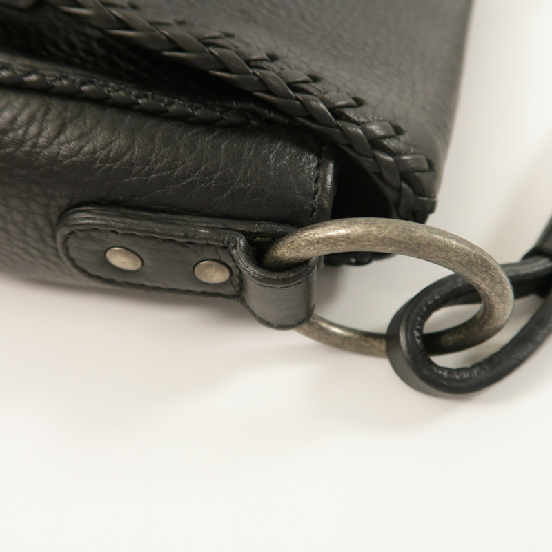 Dior 牛皮皮革Gaucho Saddle Bag銀扣肩背袋-14