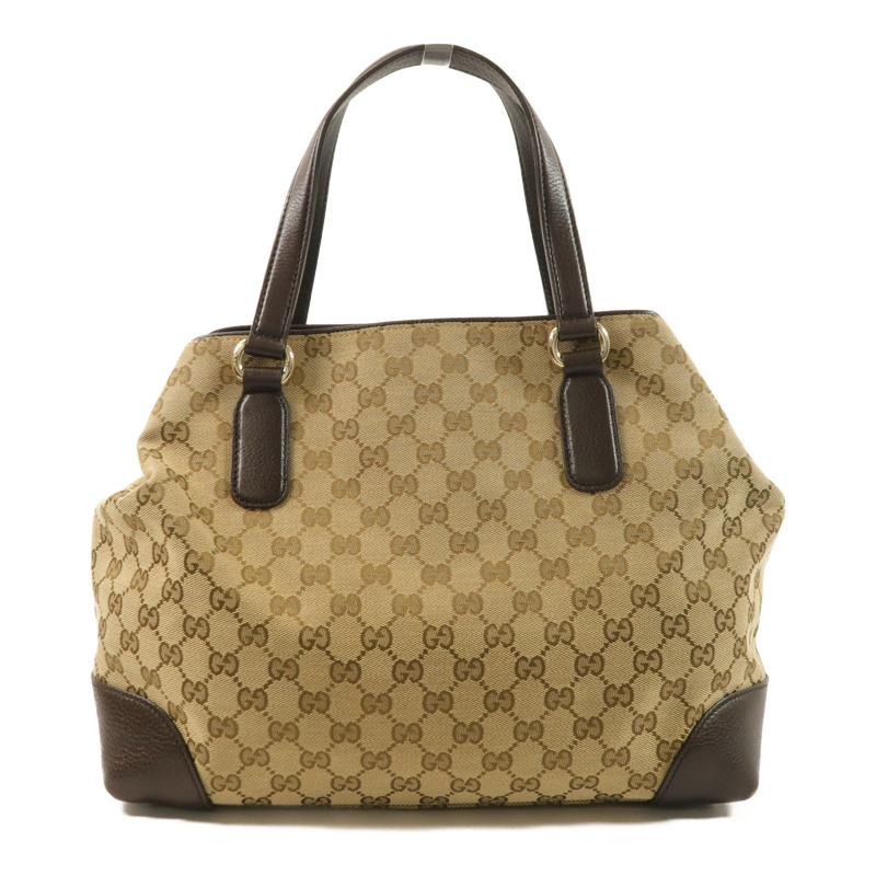 GUCCI 帆布Horsebit金扣手挽袋-1