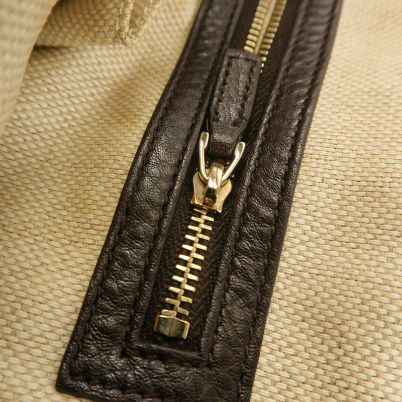 GUCCI 帆布Horsebit金扣手挽袋-14